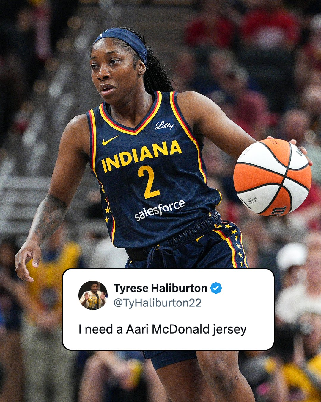 面对王牌轰8分7板7助！哈利伯顿：我要一件麦克唐纳的球衣