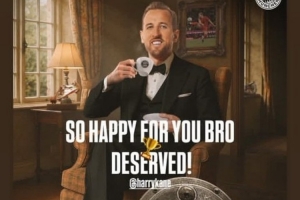 开云注册入口-特尔社媒晒凯恩夺冠海报：真为你感到高兴，当之无愧！